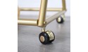 Gold Clothing Rack Boutique Display Clothes Rack with Wheels Modern Garment Rack for Retail Use 59 L - B8JVGG147