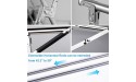 Reliancer Free Installed Clothes Drying Rack Stainless Steel Foldable Rack Hanger Space Saving Retractable 43.3-59 inch Clothes Rack Adjustable Clothes Hanger Rolling Rack with 4 Casters & 10 Hooks - B8R9D443F