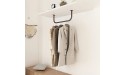 Simple Trending Clothes Rack Wall Mounted Clothing Rack Space-Saving Hanging Clothes Rack for Closet and Laundry Room Bronze - BFZ5HWYM2
