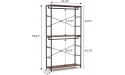 Tribesigns 86 inches Double Rod Closet Organizer Tall Freestanding 3 Tiers Shelves Clothes Garment Racks Large Clothing Storage Shelving Unit for Bedroom Laundry Room ，Vingtage Walnut - B3N67FRWX