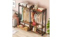 Tribesigns Free-Standing Closet Organizer Large Clothes Organization Storage Double Hanging Rod Clothes Garment Racks with Drawers Clothing Storage System Open wardrobe for Bedroom - BV85TXR5N