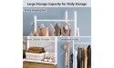 Tribesigns Simple Clothing Garment Rack Heavy Duty Clothes Stand Racks for Hanging Clothes with Hooks and Bottom Shelves Free-standing Coat Rack for Bedroom Laundry Entryway and Living Room White - B4SVPLJGI