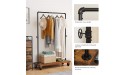 VASAGLE Clothes Rack Heavy Duty Clothing Rack Industrial Pipe Style Rolling Garment Rack with Shelf for Bedroom Laundry Room Retail Store Rustic Brown and Black UHSR65BX - BKH2I53Q0