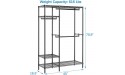 VIPEK V2S Garment Rack Set of 2 Heavy Duty Clothes Racks with 3 Hanging Rods 4 Tiers Wire Shelving Clothing Rack Freestanding Closet Metal Wardrobe Closet Rack Max Load 616LBS Set Black - BY9XXVKY4