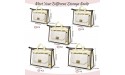 10Pcs Clear Dust Cover Bags for Handbags SMFANLIN 5 Sizes Transparent Anti-dust Handbag Organizer Purse Protector Storage Bag with Zipper and Handle for Hanging Closet Brown - BNZ3WHYT2