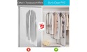 50 Garment Bags 5 Packs Clear Suit Bag with 4 Gussetes for Closet Clothes Storage Hanging Clothes Dust Cover for Long Coats Dresses Sweaters - BU794AUA8