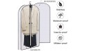50'' Hanging Garment Bags 3 Packs Homienly Clear Suit Bag for Closet Storage Dust Resist Bag for Clothes Gowns Coats Suits Sweater Shirts Dresses White 50 - BWEAIZZNL