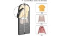 CHN 60InGarment Bags suit bag with 4“Gussetes Dress for Gowns Coats Suits 5pcs BLACK - B1C4GJGBI