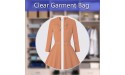 Clear Garment Bag Suit Bags for Storage Set of 10 Hanging Dust-Proof Clothes Cover Bag with Zipper for Suit Coat Dress Closet Clothes Storage-24” x 40” - BLRN3MM2D