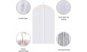 Clear Garment Bag Suit Bags for Storage Set of 10 Hanging Dust-Proof Clothes Cover Bag with Zipper for Suit Coat Dress Closet Clothes Storage-24” x 40” - BLRN3MM2D