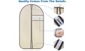 Dankuo 5 Pack-Hanging Garment Bags for Closet Storage Coat Covers for Closet with Zipper for Shirts Suits Coat Dresses and Clothes Breathable Garment Bags Fit Use and Traveling Garment-5 - BTLNYVZAA