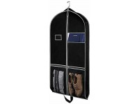 Fabric Dance Garment Bags For Travel Suit Dust Cover For Hanging Clothes Storage Bags Closet Storage Wedding Dress Bag Moth Proof Gown Garment Bag For Gowns Long 54 x 24 inch Large Black - BOOXM4G55