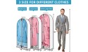 FADOTY 59 49 40 Garment Bags for Hanging Clothes with 6.3 Gussets Hanging Clothes Bag Suit Garment Bag Closet 6 Pack for Coats Jackets Shirts White - BAYN38K7X