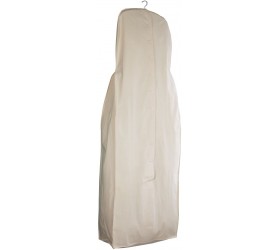Foster-Stephens Muslin Wedding Gown Garment Bag Acid-Free Cotton | Long Wedding Dress Storage and Preservation | Closet Organizer for Dresses | Fabric Preserving Sachet - BZT73G5IJ