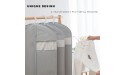 Garment Bags for Hanging Clothes Lightweight Translucent Suit Bag with Full Zipper M size 24 x 43 ,6 pcs,Grey - B5BJ82DSN