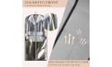 Garment Bags for Travel Hanging Clothes Storage TREONYIA Clear Suit Bag 39 with Zipper Gusset 6 for Coats Sweaters Shirts- Gray 3 Pack - BPRGN8V7V