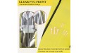 Garment Bags for Travel Hanging Clothes Storage TREONYIA Clear Suit Bag 39 with Zipper Gusset 6 for Gowns Dress Long Coats- Muticolored 5 Pack - B16MFF1FX