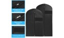 Garment Bags【3 Pack】Suit Bag for Storage Hanging Clothes Suitable for Storage of Dresses Suits Overcoats Dance Garment Can Provide Neatness and Space-Saving for Your Wardrobe Black 40 × 24 Inch - BT7FL9HW9