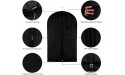 Garment Storage Bags Suit Bag Travel 39.4 Inch Coat Covers Protector with Clear Window and ID Card Holder for Dress Jacket Uniform Black Set of 3 - BZQMXCBN1
