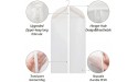 Hanging Garment Bag Lightweight dust-proof Suit Bags PEVA with Study Full Zipper for Closet Storage Clear Plastic Cover for Clothes Storage Suits Dress Thickening 24x55 6 Pack - BW7V9QYS3