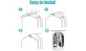 hatatit 2 Pack 40 Garment Clothes Cover Protector 51 Closet Storage Bags Clear Dustproof Waterproof Hanging Clothing Storage Bag with Full Zipper for Suit Coat Dress Windcoat - B9TS9ENZE