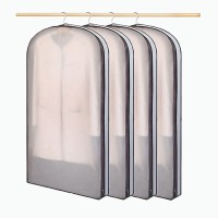 Hczswsy 59" Garment Cover Hanging Garment Bags for Closet Storage Suit Bag 4" Gusseted Clear Clothes Cover for Shirts Jacket Coat Sweater 59"-4pc - B43XQ0FY6