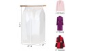 Jecpuo Hanging Garment Bags for Closet Storage Large PEVA Translucent Clothing Dustproof Cover Clothes Storage Organizer for Travel - BTXXE18AS