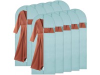 LOXICEN Garment Bags for Closet Storage,Garment Bags for Hanging Clothes Suit Cover Garment Bags for Travel Hanging Garment Bags for Closet Storage （Blue 24'' x 55'' 10Pack - BGL2RST4W