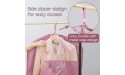 Luxury Silky Garment Bag Zippered Closet Storage Organizer for Suits Dress Coat Clothes Carry Cover Travel Cover pink - BJLLDOG0M