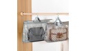 MYKASEN 5 Size Handbag Storage Organizer Dust Cover Bag Clear Handbag Purse Protector Storage Bag with Sturdy Handles Zippers 5Pcs Purse Hanger Anti-dust Waterproof for Hanging Closet Shelf Gray - B4C9P5ZTR