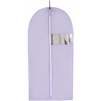 ONWRACE Garment Bags for Hanging Clothes Storage Gusseted Travel Garment Bag with Zipper Breathable Suit Garment Cover for Shirts Dresses Coats Taro Purple L - B5S8NLRB5