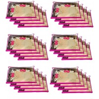 Royal Trendz Pink Single Packing Cover Saree Cover 24 Pieces - BVQNUTT38