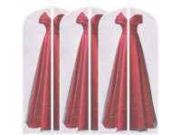 Shlyfen 62 inch Dress Bags for Gowns Long,Garment Bags for Hanging Clothes 23"×62" 3Pcs - B4XD3OZ2M