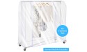 SIWUTIAO Garment Rack Cover,6Ft Transparent PEVA Clothing Rack Cover ONLY Clear Clothes dustproof Waterproof Cover - B3PZ6ZIMO