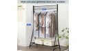 SLEEPING LAMB 50'' Extra Large Clear Garment Rack Cover and 54'' Hanging Clothes Storage Bag - BOIEX4446