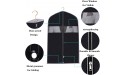 Spxatrew Garment Bag Suit Bag for Travel and Storage Breathable 40 inch Suit Jacket Covers Clothes Bags with Clear Window Dust Proof Protector for Suit Coat Jacket 40‘’ x 24‘’ 5 pcs - BA20M42A3