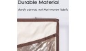 STORAGE MANIAC 2-Pack Hanging Garment Bag for Dresses Suits Uniforms Zipper Cover with Clear Window Beige - BSBOFUYZF