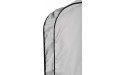 Tuva Breathable Cotton Long Dress Fur Coat or Suit Tuxedo Garment Bag 60 Inch Grey - BJR95ZQM8
