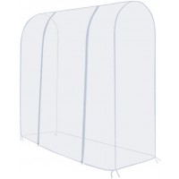 TzBBL Clothing Rack Cover Clothes Garment Rack Cover 6 Ft with 2 Durable Zippers Waterproof Cover for Clothing Hanging Rack 71 X 20 X 52 180 X 50 X 133 cm Only Cover - B7F766V0V