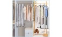 ZEALFOXE Garment Bags for Storage 40 Suit Bag for Closet Storage​ Hanging Garment Bags 2 Packs ​4 Gusseted Larger Capacity Clear Clothes Cover Clothing Bags ​for Coat Jacket Sweater Shirts - BBEO4ZROJ