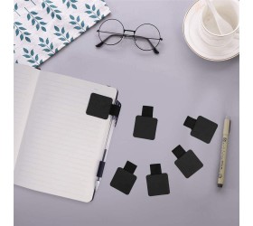 12 Pack Notebook Pen Loop Holder Self-Adhesive Pen Holder Pencil Holders Elastic Loop Designed for Notebooks Journals Calendars Black - BKBG1IF7C