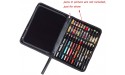 48 Fountain Pen Case PU Leather Rollerball Pen Display Holder Bag Pouch Large Capacity for your Collection Black - BI5RJ6SAJ