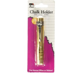 Charles Leonard Pen Style Aluminum Chalk Holder with Chalk Assorted Colors 74545 - B9O0C33X7