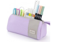 CICIMELON Pencil Case Portable Pen Pouch Aesthetic Pencil Bag Stationery Organizer for Adults Teen Girls School Office Supplies Purple - BFAVO7HKF