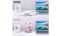 Cute Rotate Desk Organizer Kawaii Mesh Desk Accessories Pen Holder Stationery Carousel Spinning Pencil Storage Caddy Tray for School Home Office Supplies Pink - B17GLV4BU