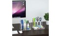 FEMELI Desktop Storage Pen Organizer Pencil Holder for Desk Office Home,Acrylic - B2BQJ6S0C