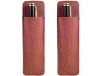 Fridge Pen Holder Magnetic Leather Marker Pouch for Refrigerator or Metallic Surfaces 2 PCS Pen Holders - BP9IQ4KTV