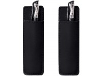 Fridge Pen Holder Magnetic Leather Marker Pouch for Refrigerator or Metallic Surfaces 2 PCS Pen Holders - B5PD9XRDQ