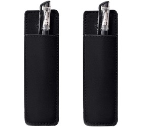 Fridge Pen Holder Magnetic Leather Marker Pouch for Refrigerator or Metallic Surfaces 2 PCS Pen Holders - B5PD9XRDQ