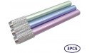 KRISMYA Aluminum Assorted Colors Pencil Lengthener – Pencil Extender Holder for Colored Pencils in Regular Size 3 Pcs - BWWBJOCYM